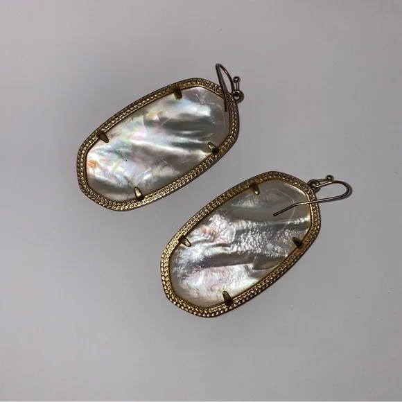Kendra Scott Mother of Pearl Danielle Earrings - Picture 3 of 3
